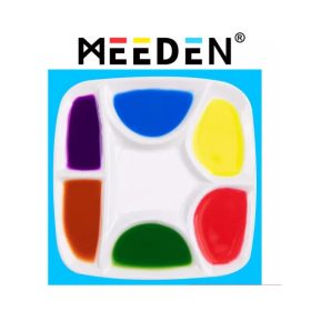 Meeden porcelán paletta, 7 rekesszel