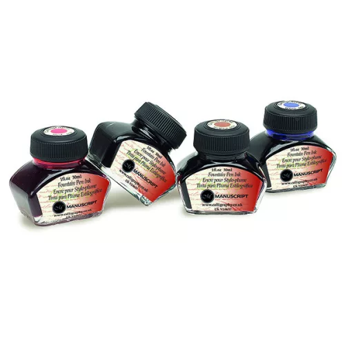 Manuscript töltőtoll tinta, 30 ml - 4 darabos készlet