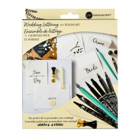 Manuscript Wedding Lettering & Sealing készlet