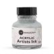 Manuscript Acrylic Artist Ink akriltinta, 30 ml, Ezüst