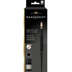 Manuscript kalligráfia kezdő készlet tintával - fekete
