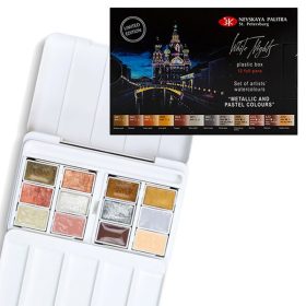   St. Petersburg White Nights 12 db-os akvarellfesték készlet - Metál & Pasztell