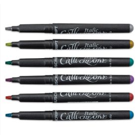  Manuscript Italic metál marker 6 db-os készlet