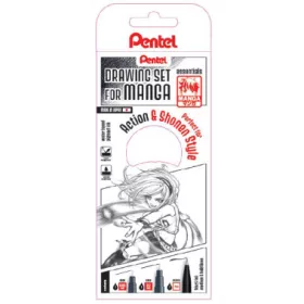 Pentel Manga rajzkészlet, 3 db - Action & Shonen Style