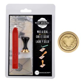 Manuscript viaszpecsét készlet - szív