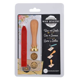 Manuscript viaszpecsét készlet - szív és boríték