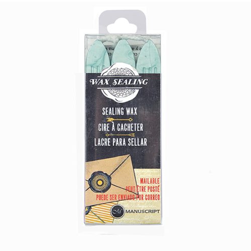 Manuscript pecsétviasz csomag, 3 db - több színben, Aqua