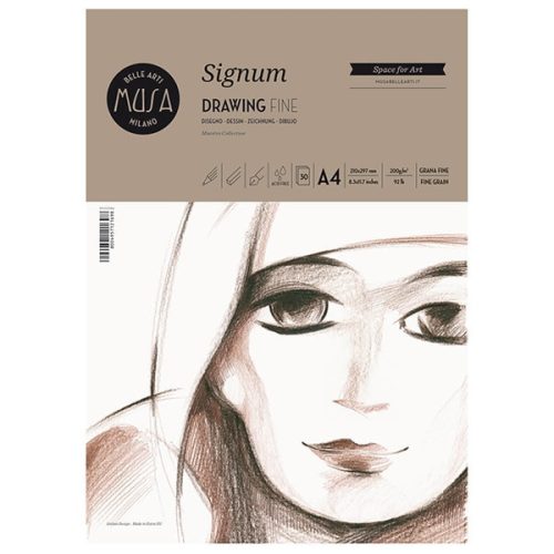 MUSA Signum rajztömb, 200 g, több méretben, 21x29,7 cm (A4)