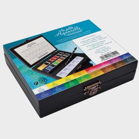   Sennelier la petite Aquarelle akvarellfesték, fadobozos - 16 db