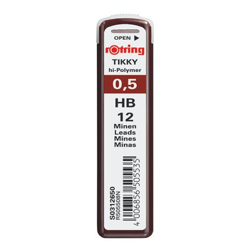 Rotring Tikky mechanikus ceruza betét - 0,5 mm, 2B