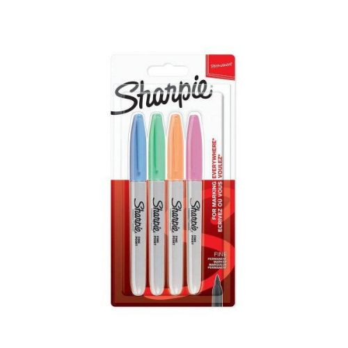 Sharpie Permanent Marker Fine alkoholos filc készlet 4 db-os pasztell színek