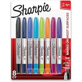 Sharpie Twin Tip alkoholos marker - 8 db