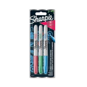  Sharpie marker készlet 3 db-os, metál színek (piros, zöld, kék)