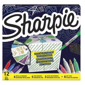   Sharpie Permanent alkoholos filckészlet, 12 db - Ajándékkísérővel
