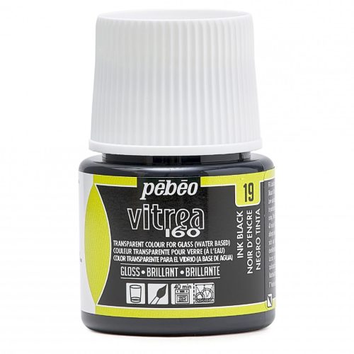 Pébéo Vitrea 160 üvegfesték, 45 ml - több színben, Fekete