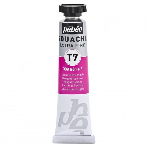 Pébéo T7 Extra Fine Gouache festék - 20 ml, Bengale Pink Lake