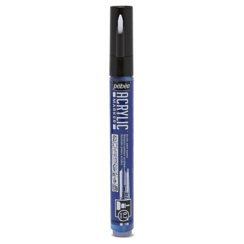 Pébéo akril dekormarker - 0,7 mm, Cián