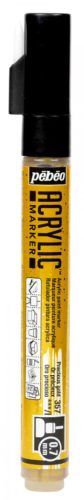 Pébéo akril dekormarker - 0,7 mm, Csillogó arany