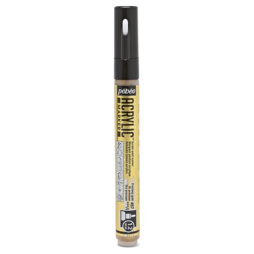 Pébéo akril dekormarker - 1.2 mm, Csillogó arany