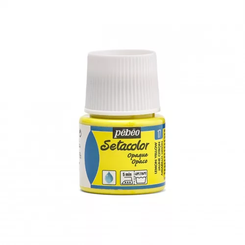 Pébéo Setacolor Opaque textilfesték, 45 ml - Citromsárga