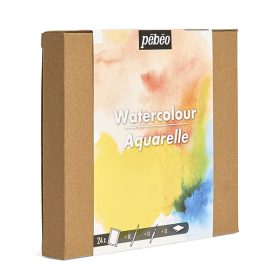 Pébéo Fine akvarell kezdőkészlet - kiegészítőkkel