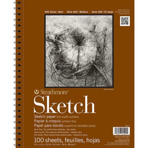 Strathmore 400 vázlattömb, 89 g - több méretben, 21x29,7 cm (A4)