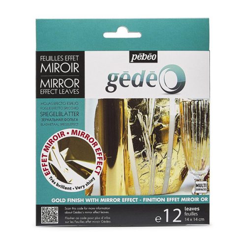 PÉBÉO Gédéo füstfólia tükröződő 12 db - 14×14 cm Arany