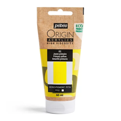 Pébéo Origin akrilfesték, 60 ml - 02, Sárga