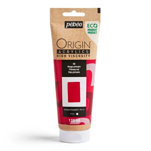 Pébéo Origin akrilfesték, 120 ml - 08, Piros