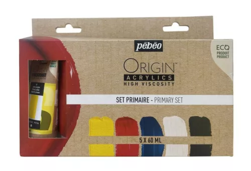Pébéo Origin akrilfesték készlet - 5 x 60 ml