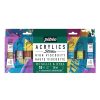 PÉBÉO Studio Acrylics akrilfesték készlet 10×20ml ecsettel - metál színek
