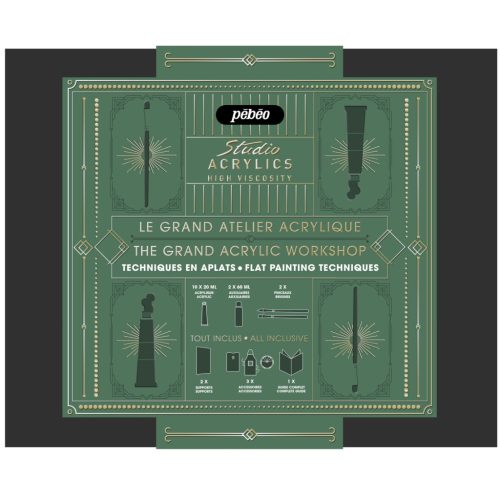 Pébéo Studio akrilfesték - Teljes kezdőkészlet