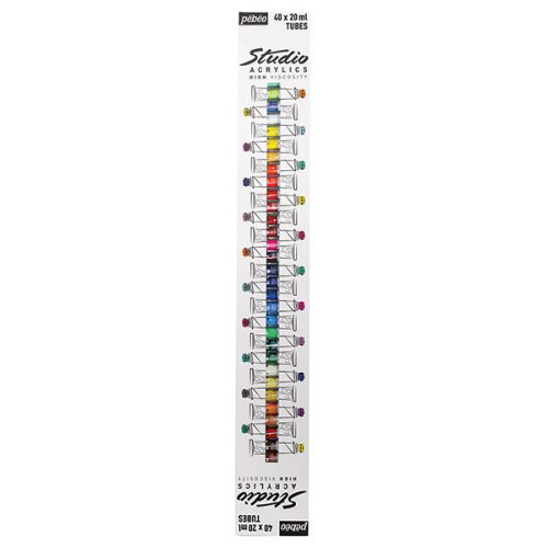 Pébéo Studio akrilfesték, 20 ml - 40 darabos készlet
