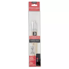 Pébéo Nylon ecsetkészlet, ragasztóhoz - 3 db