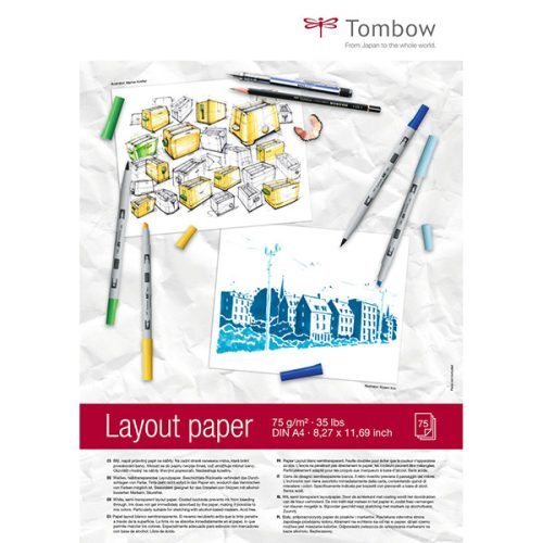 Tombow Layout Block rajztömb, 75g, A4