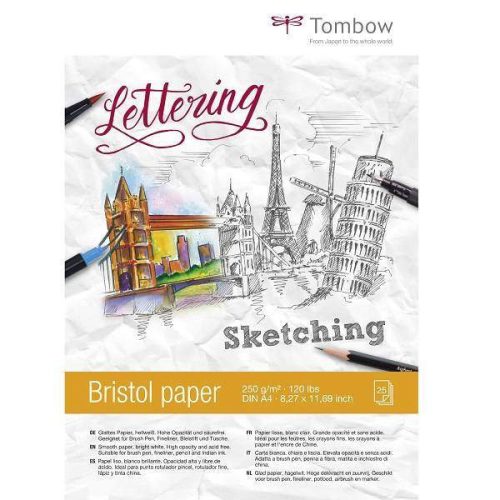 Tombow Bristol rajztömb, több méretben, 10,5 × 14,8 cm (A6)