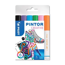   Pilot Pintor dekormarker készlet, F - 6 db, kreatív színek