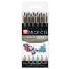 Sakura Pigma Micron toll, 6 db-os színes készletek, 01 (0,25 mm)