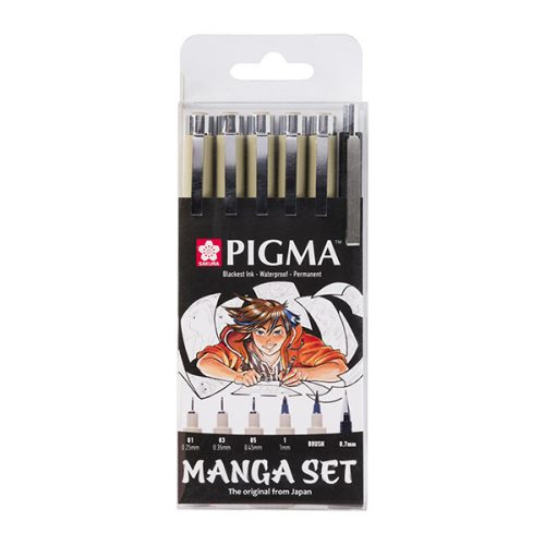 Sakura Pigma Micron 6 db-os 'manga' készlet