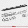 Pentel Orenz Nero mechanikus ceruza - 0,5 mm