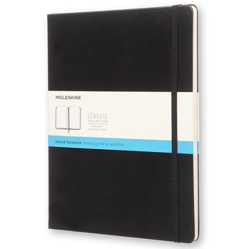 Moleskine XL Notebook, pontozott - kemény borító, 19 x 25 cm
