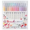 Pentel Brush Sign Twin kéthegyű ecsetfilc - 18 db