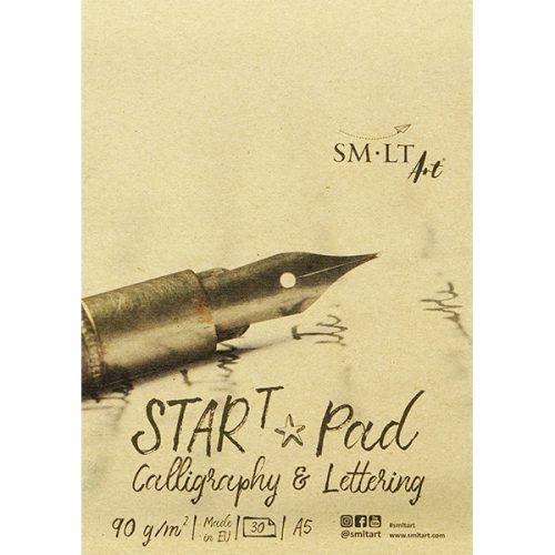 SMLT Start kalligráfia tömb, 90 g - vonalazott, 14,8x21 cm (A5)