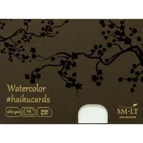 SMLT haiku kártyák - akvarell, 260 g, 24 lapos