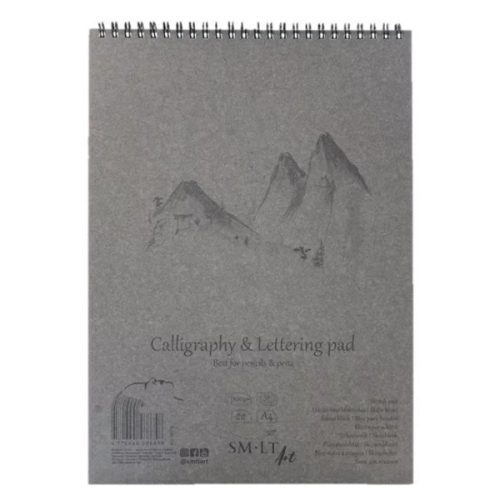 SMLT Art spirálozott kalligráfiatömb, sima lapos - több méretben, 21x29,7 cm (A4)