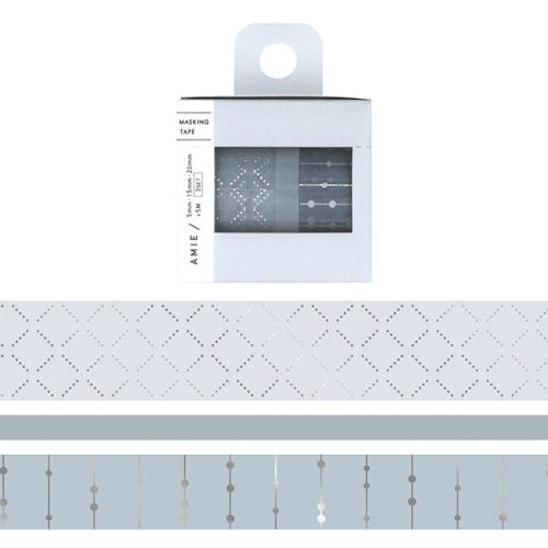 World Craft Washi Tape, 3 db-os szettek, Grey