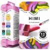 HIMI Twin Cup Gouache készlet, pink - 12 db, fresh botanic