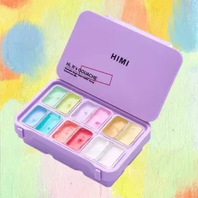 HIMI Twin Cup Gouache készlet, purple - 12 db, soft pastel