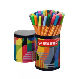   Stabilo Point 88 tűfilc készlet 45 db-os, hengeres fém doboz