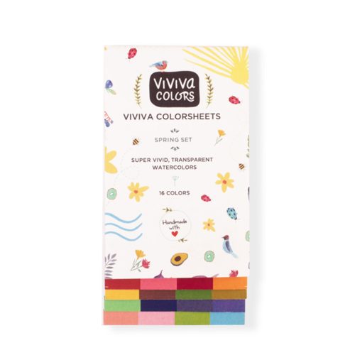 Viviva Colorsheets akvarellfesték - Spring készlet